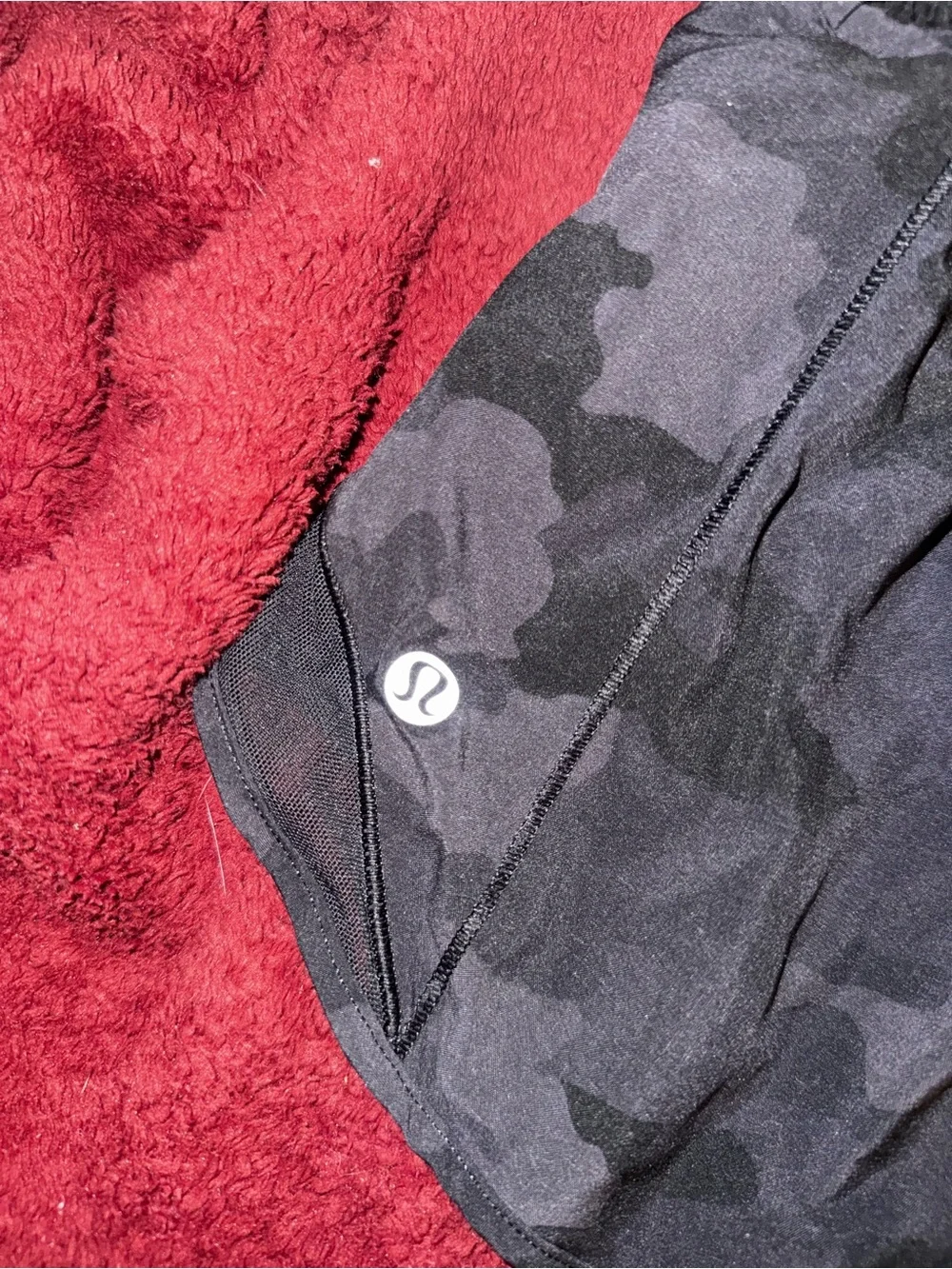 lululemon athletica Black Camo Running Shorts